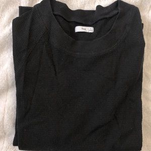 TNA Waffle Shirt Black